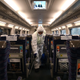 A worker disinfecting trains in South Korea, which has seen at least one case of 2019-nCoV.